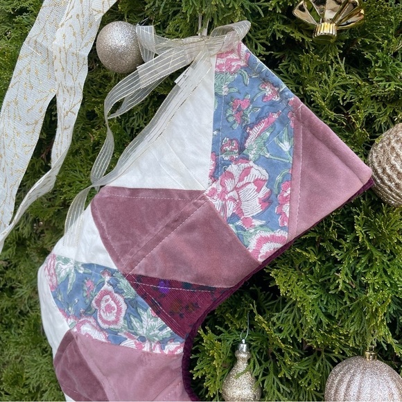 Handmade Luxury Quilted Christmas Stocking - Picture 3 of 8